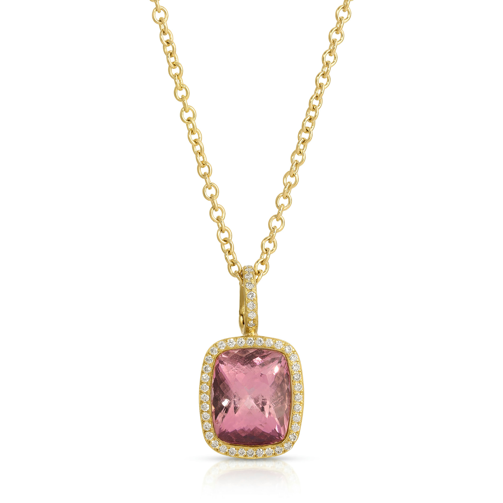 Pink Tourmaline Necklace — 5.69 Carats